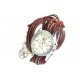 Montre Double Tour Rouge strass Oda ANCIENNES COLLECTIONS divers