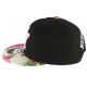 Casquette NY Noire visiere fleur rose ANCIENNES COLLECTIONS divers