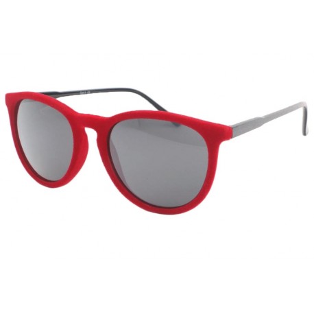 Lunettes de soleil en velours Rouge Funky LUNETTES SOLEIL Eye Wear