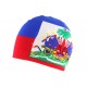 Bonnet Drapeau Haiti Bleu et Rouge BONNETS Nyls Création