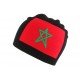 Bonnet Maroc Noir et Rouge BONNETS Nyls Création