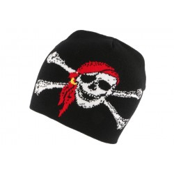 Bonnet Biker Noir Pirate BONNETS Nyls Création