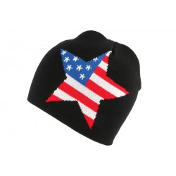 Bonnet Biker Noir étoile Texas BONNETS Nyls Création