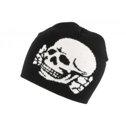 Bonnet Biker Noir avec Crane ANCIENNES COLLECTIONS divers