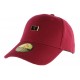 Casquette Baseball Rouge bordeaux streetwear CASQUETTES Hip Hop Honour