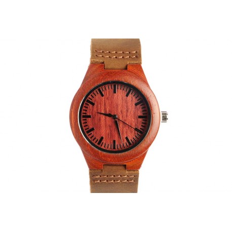 Montre en bois rouge Boscy ANCIENNES COLLECTIONS divers