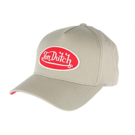 Casquette Von Dutch Grise et Rouge Aaron ANCIENNES COLLECTIONS divers