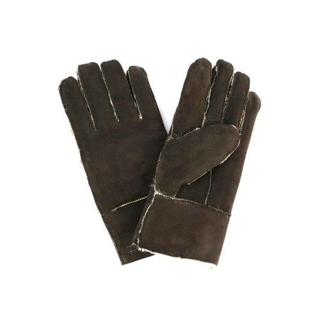 Gants Peau de Mouton Marron Pravka Gants Léon montane