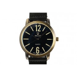 Montre Bracelet Cuir Noir Playskin Montre Bellos