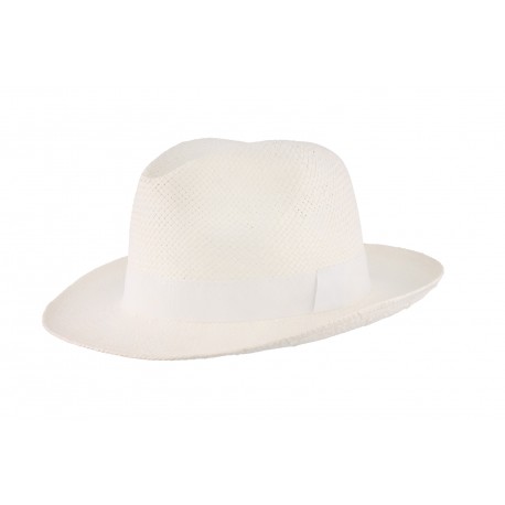 Chapeau de paille Blanc Elyo Herman ANCIENNES COLLECTIONS divers