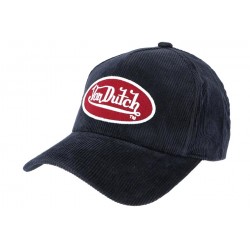 Casquette Von Dutch Bleu en Velours Peter ANCIENNES COLLECTIONS divers