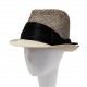 Chapeau Mariage Lany Naturel et Noir Céline Robert ANCIENNES COLLECTIONS divers