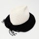 Chapeau Mariage Naturel et Noir Infloa par Céline Robert ANCIENNES COLLECTIONS divers