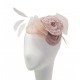 Chapeau Mariage bibi Shasta Rose par Céline Robert ANCIENNES COLLECTIONS divers