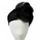 Chapeau Mariage Noir Piatche par Céline Robert ANCIENNES COLLECTIONS divers