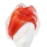 Chapeau Mariage Corail Diosane par Céline Robert ANCIENNES COLLECTIONS divers