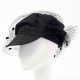 Chapeau mariage noir Alenjo par Céline Robert ANCIENNES COLLECTIONS divers