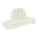 Chapeau femme blanc été Fysea Herman ANCIENNES COLLECTIONS divers