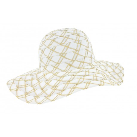 Chapeau femme blanc été Fysea Herman ANCIENNES COLLECTIONS divers