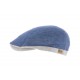 Casquette lin bleu et gris Herman ANCIENNES COLLECTIONS divers