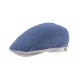 Casquette lin bleu et gris Herman ANCIENNES COLLECTIONS divers