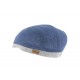 Casquette lin bleu et gris Herman ANCIENNES COLLECTIONS divers