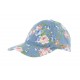 Casquette baseball bleu fleurs rose Tanaka ANCIENNES COLLECTIONS divers