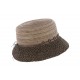 Chapeau paille femme marron Claudia Herman ANCIENNES COLLECTIONS divers