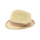 Chapeau trilby paille marron Don Camino ANCIENNES COLLECTIONS divers