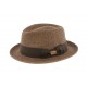 Chapeau paille porkpie marron Don Corleone ANCIENNES COLLECTIONS divers