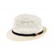 Petit chapeau paille écru ajouré Don Hole ANCIENNES COLLECTIONS divers