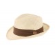 Chapeau paille beige et marron Pablo Herman ANCIENNES COLLECTIONS divers