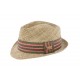 Chapeau de paille naturelle rouge Quince Herman ANCIENNES COLLECTIONS divers