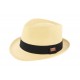 Chapeau de paille noir et beige Evans ANCIENNES COLLECTIONS divers