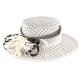 Chapeau mariage blanc pois noir Claridge ANCIENNES COLLECTIONS divers