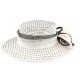 Chapeau mariage blanc pois noir Claridge ANCIENNES COLLECTIONS divers