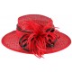 Chapeau mariage rouge à pois noir Claridge ANCIENNES COLLECTIONS divers