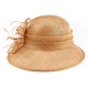 Chapeau Mariage Marron en paille sisal Thing CHAPEAUX Léon montane