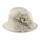 Chapeau Mariage Gris en paille sisal Thing ANCIENNES COLLECTIONS divers