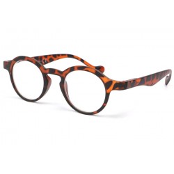 Lunettes de lecture rondes marron Kleyn Lunettes Loupes New Time