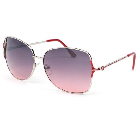 Lunettes de soleil femme grise et rouge Babe LUNETTES SOLEIL Eye Wear