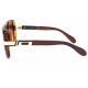 Grosses lunettes soleil marron dore Mak ANCIENNES COLLECTIONS divers