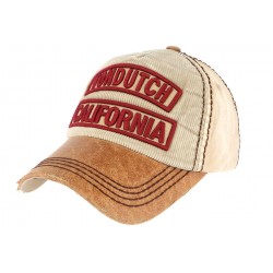 Casquette Von Dutch Beige velours Niles ANCIENNES COLLECTIONS divers