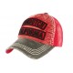 Casquette Von Dutch Rouge velours Niles CASQUETTES VON DUTCH