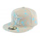 Casquette Enfant Glup Grise et Bleu de 7 à 11 ans Casquette Enfant Hip Hop Honour