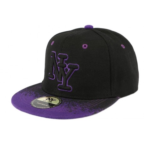 Casquette enfant tag noire et violette de 7 à 11 ans ANCIENNES COLLECTIONS divers