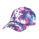 Casquette Baseball Rose et Bleu Tropical CASQUETTES Hip Hop Honour