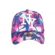 Casquette Baseball Rose et Bleu Tropical CASQUETTES Hip Hop Honour