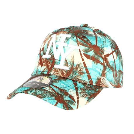 Casquette Baseball Bleu et Marron Tropical ANCIENNES COLLECTIONS divers