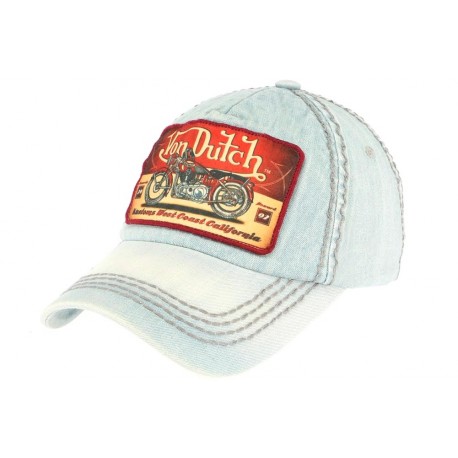 Casquette Von Dutch Bleu Ciel Terry ANCIENNES COLLECTIONS divers